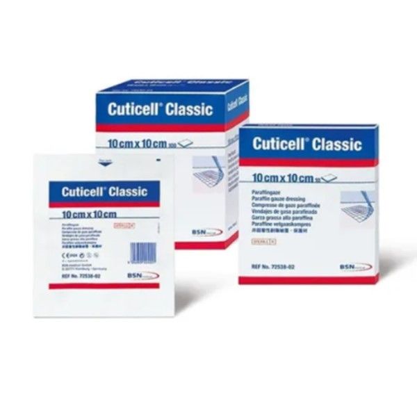 Gasa Parafinada Cuticell Classic 10×10 Cm (Pack 05 unidades)