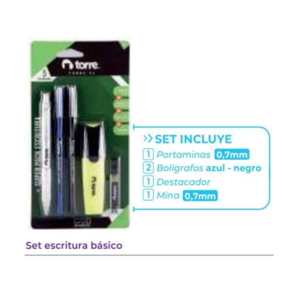 Set escritura básico - Portaminas y Bolígrafos Torre