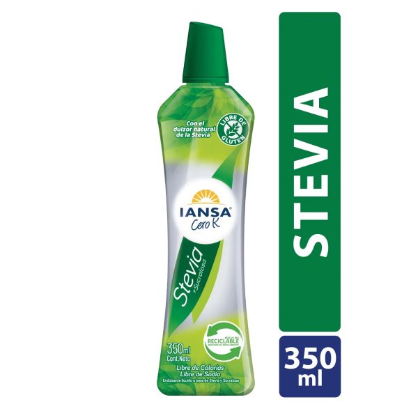 Endulzante Líquido Iansa Cero K Stevia Sucralosa 350 ml