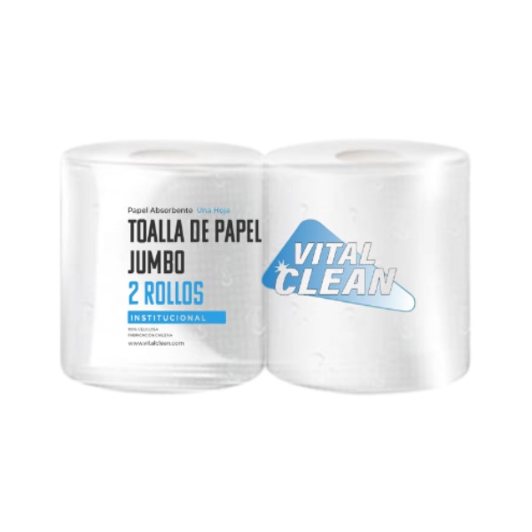 Toalla de Papel Jumbo Hoja Simple 2x250 mts